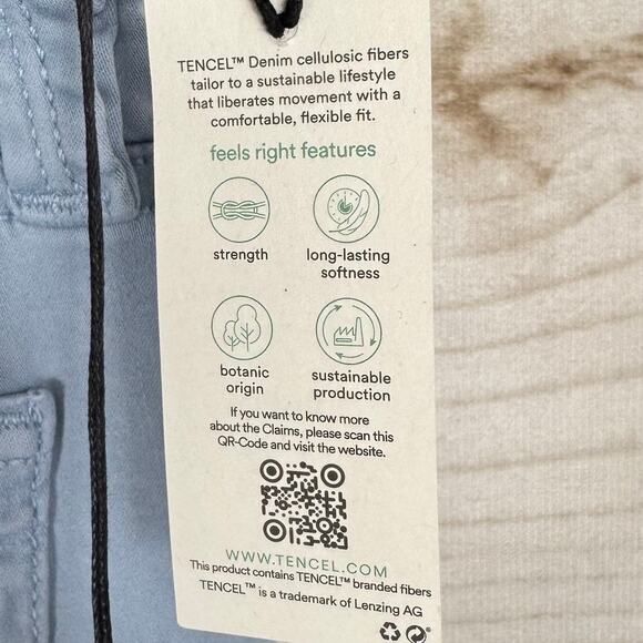 34 Heritage Courage Sky Twill Tencel Soft Mid Rise Straight Leg Pants Size 31x34 - Picture 14 of 15